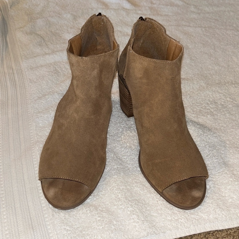 Lucky Brand open toe booties